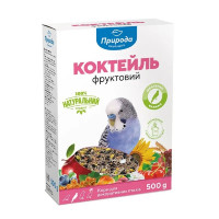 Корм для волнистых попугаев Природа Коктейль Фруктовый, 500 г (PR241028) Корм для волнистых попугаев Природа Коктейль Фруктовый, 500 г (PR241028)