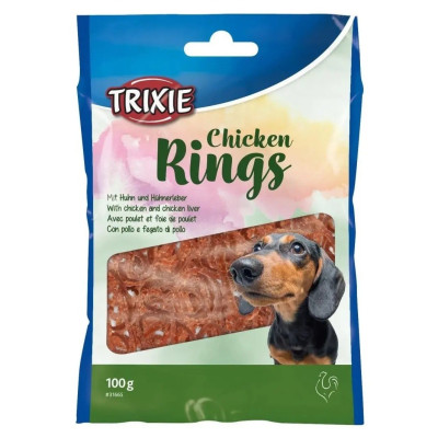 Лакомство для собак Trixie Chicken Rings, с курицей, 100 г (31665) Лакомство для собак Trixie Chicken Rings, с курицей, 100 г (31665)