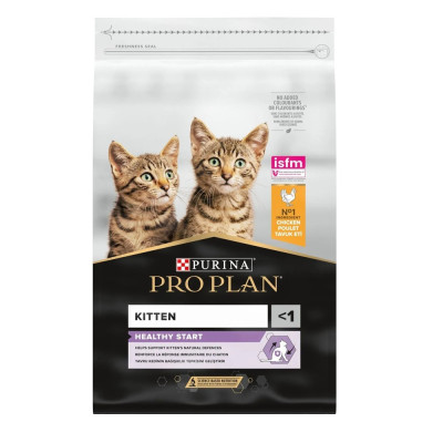 Purina Pro Plan Kitten Healthy Start Chicken 400 г сухой корм с курицей для котят от 1 до 12 месяцев