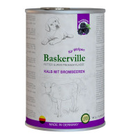 Baskerville Super Premium Kalb Mit Brombeeren влажный корм телятина и ежевика для щенков 800 г
