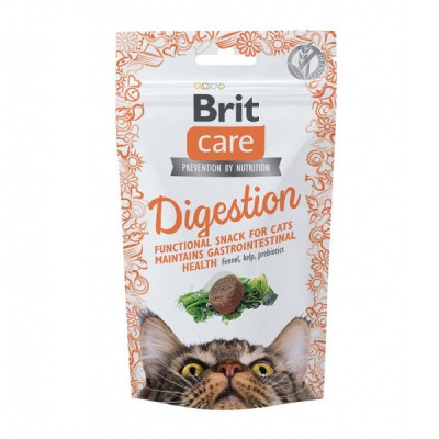 Лакомства Brit Care Functional Snack Digestion для кошек для поддержания пищеварения с тунцем 50 г Лакомства Brit Care Functional Snack Digestion для кошек для поддержания пищеварения с тунцем 50 г