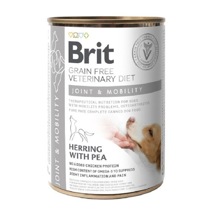 Brit Veterinary Diet Joint and Mobility Cans 400 г влажный корм для собак для поддержания здоровья суставов