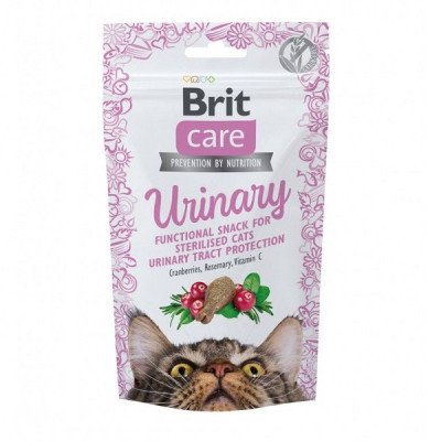 Лакомство Brit Care Functional Snack Urinary для кошек для здоровья мочевыделительной системы с индейкой 50 г Лакомство Brit Care Functional Snack Urinary для кошек для здоровья мочевыделительной системы с индейкой 50 г
