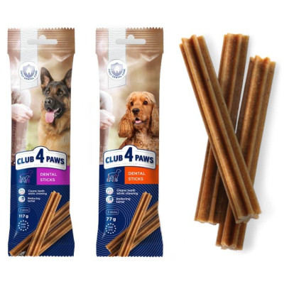 Клуб 4 Лапи Premium Dental Sticks для собак великих порід 117 г Клуб 4 Лапи Premium Dental Sticks для собак великих порід 117 г