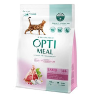 Optimeal Lamb Sensitive для кошек с чувствительным пищеварением, с ягненком 200 г
