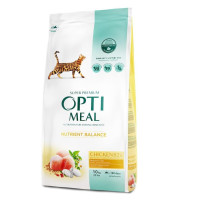 Optimeal Cat Chicken 10 кг сухий корм з м’ясом курки для дорослих котів