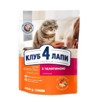 Клуб 4 Лапы Premium Veal для кошек с телятиной 300 г