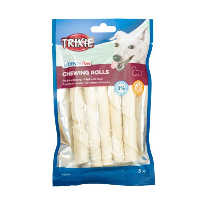 Лакомство для собак Trixie DENTAfun Палочка для чистки зубов, с уткой, 12 см, 5 шт., 90 г (31396)