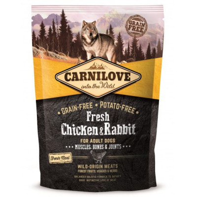 Carnilove Chicken Rabbit 1.5 кг сухой корм для собак всех пород с курицей и кроликом