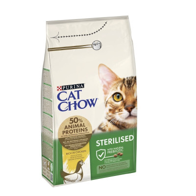 Cat Chow Sterilised Chicken для стерилізованих котів з куркою 1.5 кг