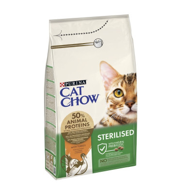 Cat Chow Sterilised Turkey для стерилізованих котів з індичкою 1.5 кг