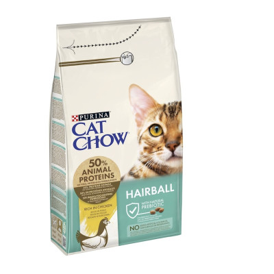 Cat Chow Hairball Control для котів з куркою 1.5 кг
