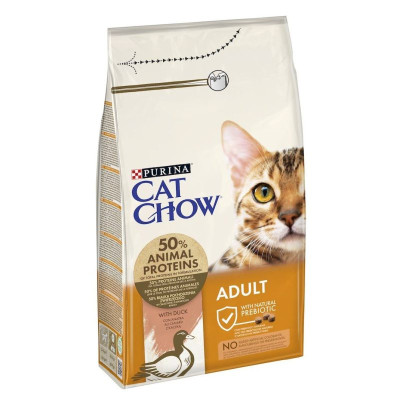 Cat Chow Adult Duck 1.5 кг сухой корм с уткой для взрослых кошек