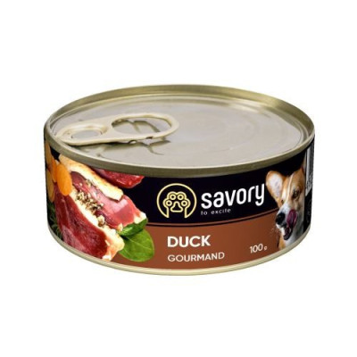 Savory Dog Gourmand Duck 100 г влажный корм для собак всех пород с уткой
