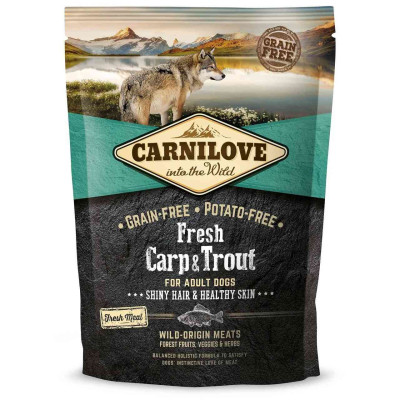 Carnilove Fresh Carp & Trout для взрослых собак всех пород с карпом и форелью 1.5 кг