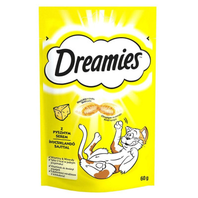 Лакомство Dreamies Cheese подушечки с сыром для кошек 60 г
