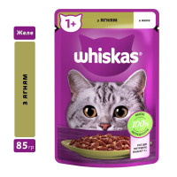 Whiskas пауч для кошек с ягненком в желе 28*85 г Whiskas пауч для кошек с ягненком в желе 28*85 г
