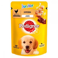 Pedigree Junior Зhicken 24х100 г вологий корм для цуценят з куркою в желе Pedigree Junior Зhicken 24х100 г вологий корм для цуценят з куркою в желе