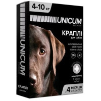 Краплі Unicum Рremium від бліх та кліщів для собак 4-10 кг (1пип)