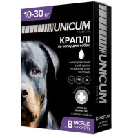 Краплі Unicum Complex Рremium від гельмінтів, бліх та кліщів для собак 10-30 кг (1пип) Краплі Unicum Complex Рremium від гельмінтів, бліх та кліщів для собак 10-30 кг (1пип)