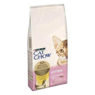 Cat Chow Kitten 1.5 кг сухой корм для котят с курицей