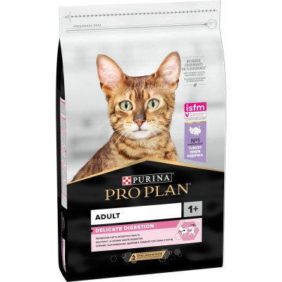Purina Про План Cat Adult Delicate Digestion Turkey 14 кг сухой корм для кошек с чувствительным пищеварением с индейкой Purina Про План Cat Adult Delicate Digestion Turkey 14 кг сухой корм для кошек с чувствительным пищеварением с индейкой