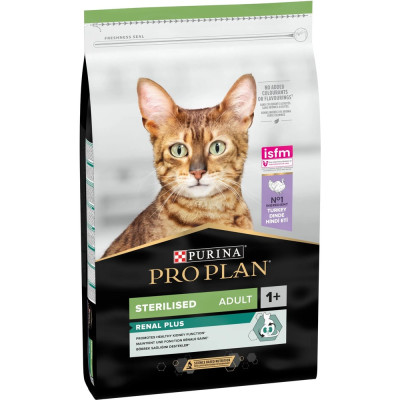 Purina Про План Cat Adult Sterilised Renal Plus Turkey 1.5 кг сухой корм для стерилизованных кошек с индейкой