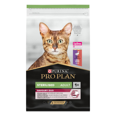 Purina Про План Cat Adult Sterilised Duck 1.5 кг сухой корм для стерилизованных кошек с уткой