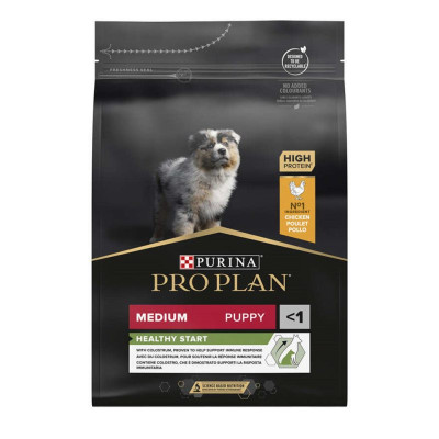 Purina Про План Puppy Medium Healthy Start 3 кг сухой корм с курицей для щенков средних пород (10–25 кг)