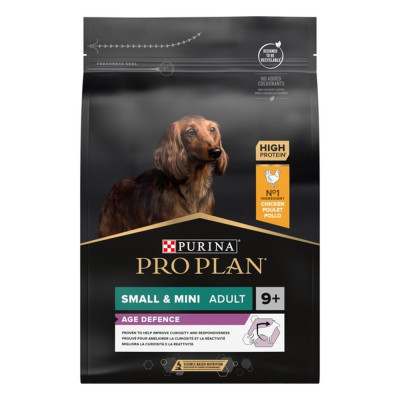 Purina Про План Dog Adult 9+ Small & Mini Age Defence для собак малых пород с курицей 3 кг