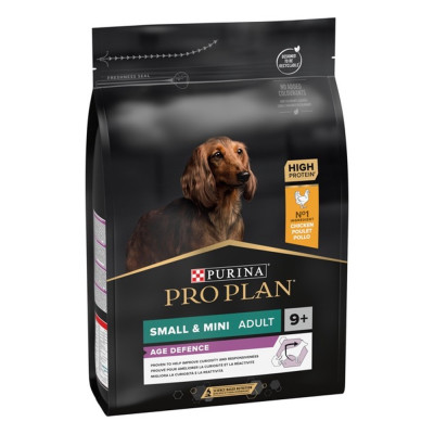 Purina Про План Dog Adult 9+ Small & Mini Age Defence для собак малых пород с курицей 3 кг Purina Про План Dog Adult 9+ Small & Mini Age Defence для собак малых пород с курицей 3 кг