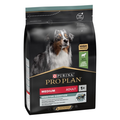 Purina Про План Dog Adult Medium Sensitive Digestion Lamb 3 кг сухий корм для собак середніх порід з ягням для чутливого травлення Purina Про План Dog Adult Medium Sensitive Digestion Lamb 3 кг сухий корм для собак середніх порід з ягням для чутливого травлення