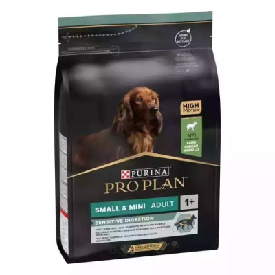 Purina Про План Dog Adult Small Mini Sensitive Lamb 3 кг сухой корм для собак мелких пород с ягненком и чувствительным пищеварением