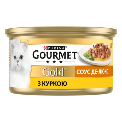 Gourmet Gold Шматочки в соусі для котів з куркою 24x85 г Gourmet Gold Шматочки в соусі для котів з куркою 24x85 г