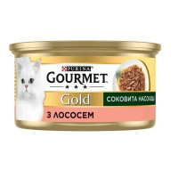 Gourmet Gold Соковите насолода для котів з лососем 24x85 г