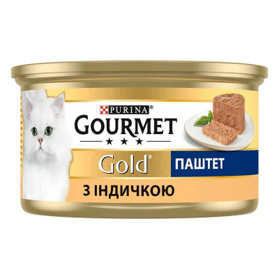 Gourmet Gold для котів паштет з індичкою 24x85 г Gourmet Gold для котів паштет з індичкою 24x85 г