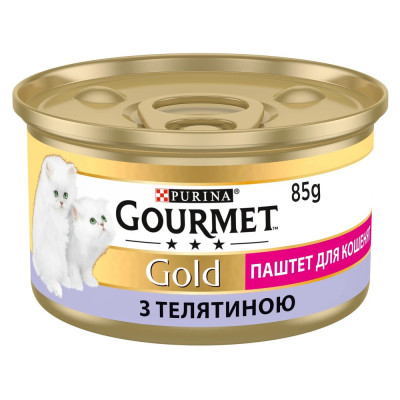 Gourmet Gold для кошенят паштет з телятиною 24x85 г Gourmet Gold для кошенят паштет з телятиною 24x85 г