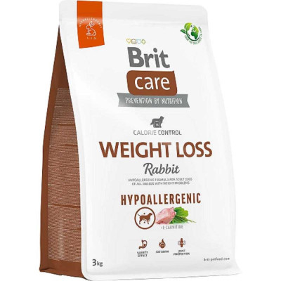 Brit Care Hypoallergenic Weight Loss Rabbit 3 кг сухой гипоаллергенный для собак с кроликом