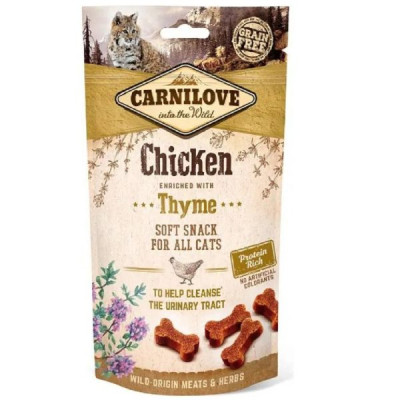 Лакомство для кошек Carnilove Cat Semi Moist Snack, курица и тимьян 50 г (111376)