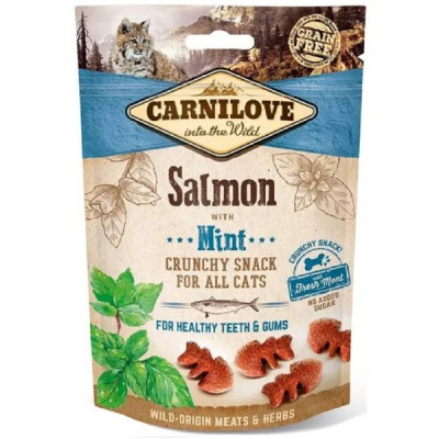 Лакомство для кошек Carnilove Cat Semi Moist Snack, лосось и мята 50 г (100410)
