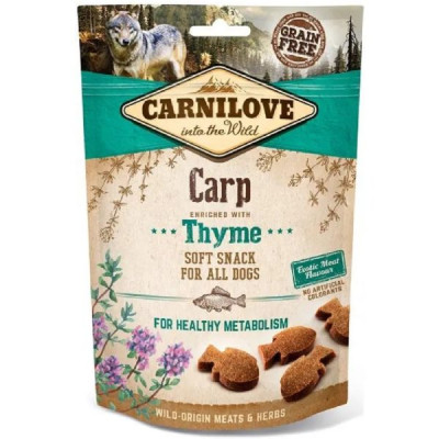 Лакомство для собак всех пород Carnilove DogSemi Moist, карп и тимьян 200 г (111374)