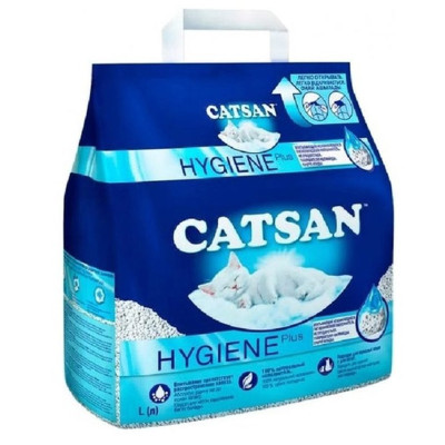 Бентонітовий наповнювач Catsan Hygiene Plus для котячого туалету 5 л Бентонітовий наповнювач Catsan Hygiene Plus для котячого туалету 5 л