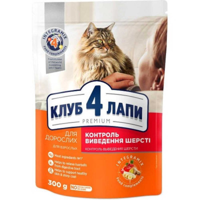 Клуб 4 Лапы Premium Hairball Control для кошек 300 г