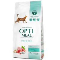 Optimeal Cat Sterilised Turkey 10 кг для стерилизованных кошек с индейкой Optimeal Cat Sterilised Turkey 10 кг для стерилизованных кошек с индейкой