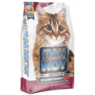 Пан Кіт для котів з яловичиною 10 кг Пан Кіт для котів з яловичиною 10 кг