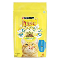 Purina Friskies Salmon сухий корм для котів з лососем та овочами 10 кг Purina Friskies Salmon сухий корм для котів з лососем та овочами 10 кг