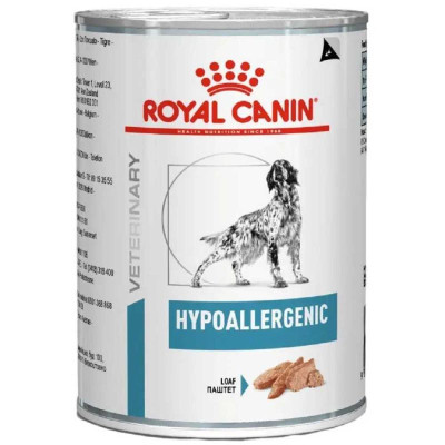 Royal Canin Hypoallergenic Cans 400 г вологий корм для собак при харчовий алергії