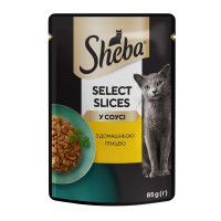 Sheba Slices для котів з домашньої птицею в соусі 28х85 г Sheba Slices для котів з домашньої птицею в соусі 28х85 г