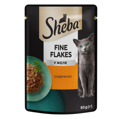 Sheba Slices вологий корм для котів з індичкою в желе 28х85 г Sheba Slices вологий корм для котів з індичкою в желе 28х85 г
