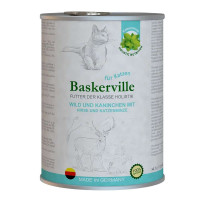 Baskerville Holistic Wild und Kaninchen для котів оленина, кріль та м’ятою 400 г